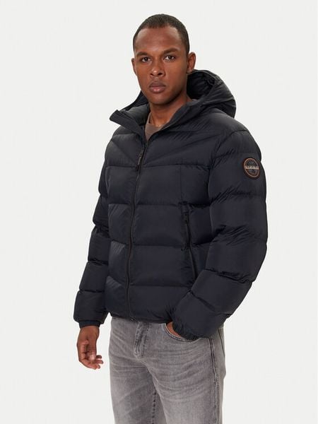 Napapijri Kurtka zimowa A-Molveno NP0A88V2 Czarny Regular Fit. Czarne kurtki męskie Napapijri, na zimę, m, bez wzorów, z syntetyku, bez kaptura. Za 879.00 zł.