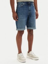 HUGO Szorty jeansowe 50560386 Niebieski Tapered Fit. Niebieskie szorty męskie Hugo, bez wzorów, z bawełny. Za 449.99 zł.