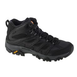 Buty trekkingowe męskie Merrell Moab Thermo Mid WP. Czarne buty zimowe męskie Merrell, z gumy, za kostkę, bez zapięcia. Za 599.99 zł.