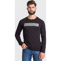LONGSLEEVE MISTERY TEE Guess. Czarne bluzy męskie Guess, l, z aplikacjami, z bawełny, bez ramiączek, bez kaptura. Za 229.00 zł.