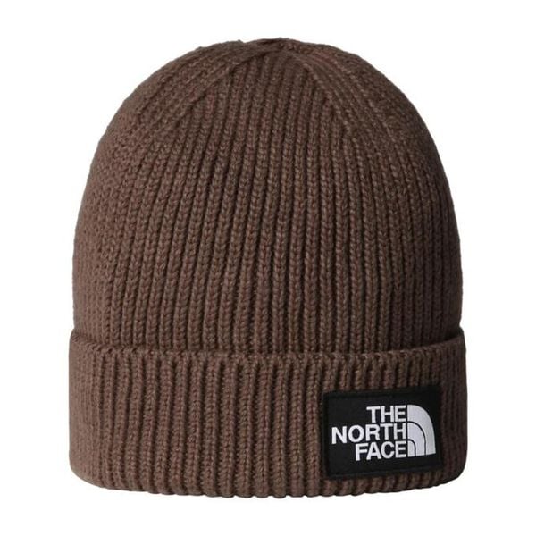 Czapka zimowa The North Face LOGO BOX CUFFED BEANIE. Brązowe czapki męskie The North Face, na zimę, bez wzorów. W wyprzedaży za 119.00 zł.