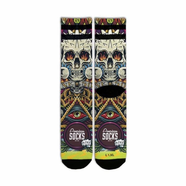 Skarpetki American Socks Moshpit. Skarpetki damskie AMERICAN SOCKS, bez wzorów. Za 114.17 zł.