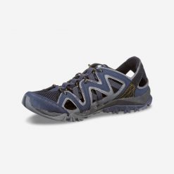 Sandały turystyczne męskie Merrell Tetrex Crest Wrap. Niebieskie sandały męskie Merrell, na lato, bez wzorów, z materiału, bez zapięcia. Za 279.99 zł.