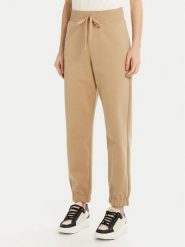 Weekend Max Mara Spodnie dresowe Olimpia 2515781031 Beżowy Regular Fit. Brązowe spodnie dresowe damskie Weekend Max Mara, bez wzorów, z bawełny. Za 409.99 zł.