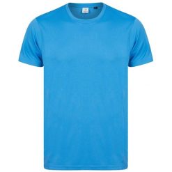 Koszulka Z Poliestru Z Recyklingu Dla Dorosłych Unisex. Niebieskie bluzki damskie TOMBO, l, bez wzorów, sportowe, bez kołnierzyka, bez ramiączek. Za 76.99 zł.