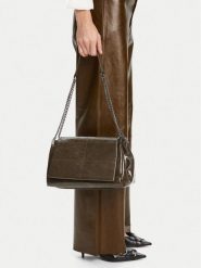 Badura Torebka C-AILA-LDA7951 Khaki. Brązowe listonoszki damskie Badura, bez wzorów, ze skóry, bez dodatków. Za 229.99 zł.