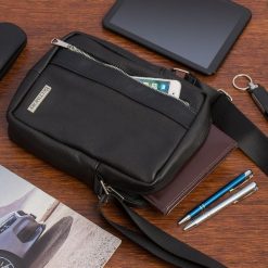 Czarna męska torba skórzana przez ramię Beltimore premium raportówka G17. Czarne torby na ramię męskie przez ramię. Za 139.90 zł.