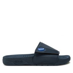 Klapki Scholl. Niebieskie klapki damskie Scholl, bez wzorów, bez zapięcia. Za 119.99 zł.
