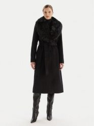 MICHAEL Michael Kors Płaszcz wełniany 77A7141M21 Czarny Regular Fit. Czarne płaszcze damskie MICHAEL Michael Kors, na zimę, m, bez wzorów, z syntetyku, bez kołnierzyka, bez kaptura. Za 1,939.00 zł.