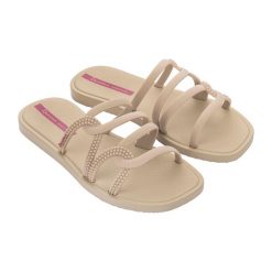Klapki damskie Ipanema Solar. Brązowe klapki damskie Ipanema, bez wzorów, sportowe, bez obcasa, bez zapięcia. Za 59.99 zł.