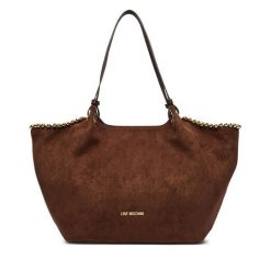Torebka LOVE MOSCHINO. Brązowe shopperki damskie Love Moschino, bez wzorów, bez dodatków. Za 1,029.00 zł.
