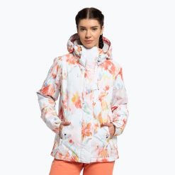 Kurtka snowboardowa damska ROXY Jetty. Czarne kurtki sportowe damskie Roxy, na zimę, xs, bez wzorów, bez ramiączek, bez kaptura, narciarskie. Za 509.99 zł.
