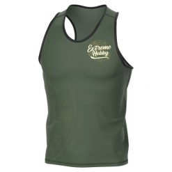 Koszulka sportowa bez rękawów męska Tank top EXTREME HOBBY BADGE. Zielone koszulki sportowe męskie EXTREME HOBBY, m, bez wzorów, z elastanu, bez ramiączek, na fitness i siłownię. Za 139.00 zł.