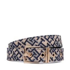 Pasek Tommy Hilfiger. Brązowe paski damskie Tommy Hilfiger, bez wzorów. Za 249.99 zł.