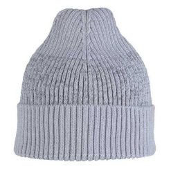 Czapka Unisex Dla Dorosłych Wełna Merino. Szare czapki damskie Buff, bez wzorów, z wełny, sportowe. Za 283.99 zł.