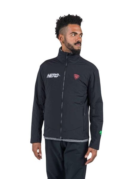 Kurtka narciarska Rossignol męska New Hero Opside JKT czarna. Czarne kurtki męskie Rossignol, na zimę, l, bez wzorów, z materiału, bez kaptura, narciarskie. Za 769.00 zł.