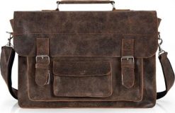 Solome BRĄZOWA SKÓRZANA TORBA LISTONOSZKA NA RAMIĘ SOLOME LAGO. Brązowe torby na ramię męskie Solome, na ramię. Za 349.00 zł.