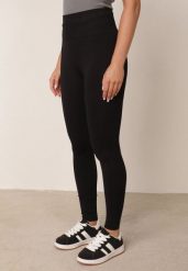 Czarne Legginsy z Wysokim Stanem z Modelującymi Wstawkami Onorata. Czarne legginsy damskie Born2be, bez wzorów, z jeansu. Za 59.99 zł.