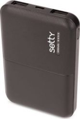 Powerbank Setty SPB-05 5000mAh Czarny. Czarne powerbanki Setty. Za 49.00 zł.