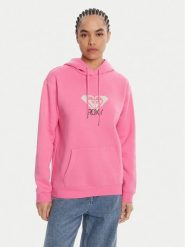 Roxy Bluza ERJFT05020 Różowy Regular Fit. Czerwone bluzy damskie Roxy, xs, bez wzorów, z bawełny, bez ramiączek, bez kaptura. Za 229.99 zł.