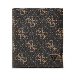 Portfel Guess. Brązowe portfele męskie Guess, z aplikacjami. Za 219.99 zł.