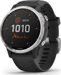 Zegarek sportowy Garmin Fenix 6S Solar Czarny (010-02409-00). Czarne zegarki sportowe Garmin, bez wzorów. Za 3,807.75 zł.