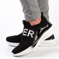 Czarne sneakersy damskie Vinceza 8774. Czarne obuwie sportowe damskie VINCEZA, bez wzorów, ze skóry, bez zapięcia. Za 159.00 zł.