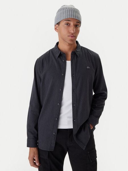 Quiksilver Koszula EQYWT04670 Czarny Regular Fit. Czarne koszule męskie Quiksilver, m, bez wzorów, z bawełny, bez kołnierzyka, bez ramiączek. Za 199.99 zł.