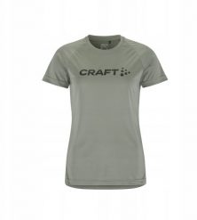 Craft Damska koszulka z krótkim rękawem Craft CORE ESSENCE LOGO TEE W leaf rozmiar XS. Bluzki damskie Craft, xs, bez wzorów, bez kołnierzyka, bez ramiączek. Za 129.58 zł.