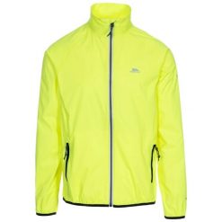 Kurtka Męska Typu Packaway Retract HiVis Wodoodporna. Czarne kurtki męskie Trespass, m, bez wzorów, z materiału, wakacyjne, bez kaptura. Za 196.99 zł.