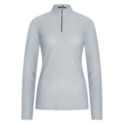Damska bluza z długim rękawem Euro-Star Top Esvaletta Longsleeve. Niebieskie bluzy damskie EURO-STAR, bez wzorów, eleganckie, bez ramiączek, bez kaptura. Za 404.00 zł.