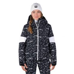 Kurtka narciarska damska Rossignol Wispile Puffy Pr. Czarne kurtki sportowe damskie Rossignol, na zimę, s, bez wzorów, bez ramiączek, bez kaptura, narciarskie. Za 999.99 zł.