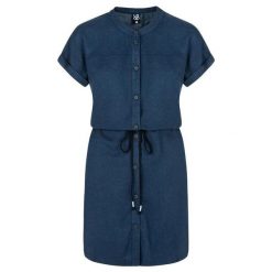 Damska sukienka pętelkowa Nella niebieska. Niebieskie sukienki damskie ZSPORT, na lato, s, bez wzorów, sportowe, bez kołnierzyka, bez ramiączek, sportowe. Za 219.99 zł.