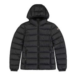 Kurtka Ocieplana Z Kapturem Dla Pań I Panów. Czarne kurtki sportowe damskie Champion, bez wzorów, z puchu, bez ramiączek, z kapturem, trekkingowe. Za 557.99 zł.