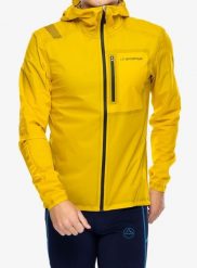Kurtka do biegania męska La Sportiva Ethereal Pro Jacket. Żółte kurtki męskie La Sportiva, l, bez wzorów, z materiału, bez kaptura, do biegania. Za 1,143.99 zł.