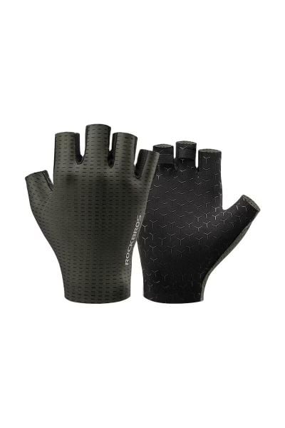 Rękawiczki rowerowe HF Speed. Czarne rękawiczki męskie ROCKBROS, bez wzorów, z dzianiny. Za 59.99 zł.