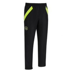 Spodnie dresowe Udinese Travel 2022/23. Czarne spodnie dresowe damskie Macron, bez wzorów, z dresówki, sportowe, do piłki nożnej. Za 222.50 zł.