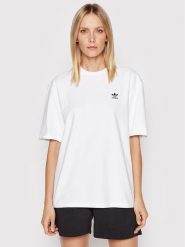 Adidas T-Shirt Always Original Graphic HF2019 Biały Loose Fit. Białe t-shirty damskie Adidas, bez wzorów, z bawełny, bez kołnierzyka, bez ramiączek. Za 149.99 zł.