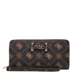 Portfel Guess. Brązowe portfele damskie Guess. Za 199.99 zł.