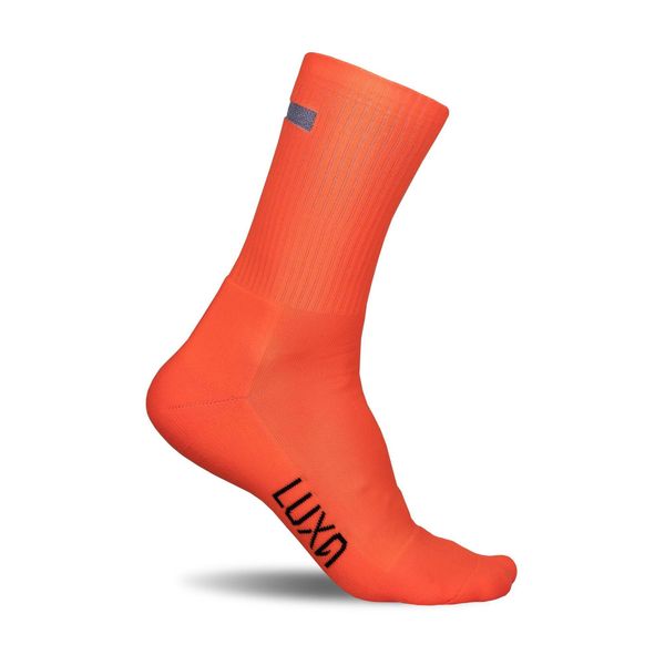 Skarpety Rowerowe Jesienno-zimowe z Elementem Odblaskowym LUXA Vision. Brązowe skarpetki damskie LUXA, bez wzorów. Za 99.00 zł.