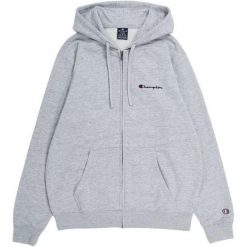 Bluza Męska 220260 EM021 Z Pełnym Zamkiem Błyskawicznym. Szare bluzy męskie Champion, m, bez wzorów, bez ramiączek, bez kaptura. Za 359.99 zł.
