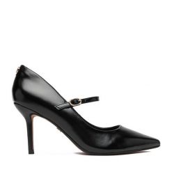 Szpilki Nine West. Czarne szpilki damskie Nine West, bez wzorów, bez obcasa, na szpilce, bez zapięcia. Za 249.99 zł.