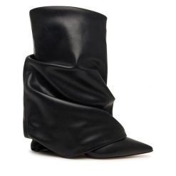 Botki Aldo. Czarne botki damskie Aldo, bez wzorów, bez obcasa, na szpilce, bez zapięcia. Za 729.99 zł.