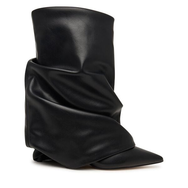Botki Aldo. Czarne botki damskie Aldo, bez wzorów, bez obcasa, na szpilce, bez zapięcia. Za 729.99 zł.