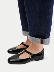 Lasocki Baleriny CEO-RST-ROMI-103 Czarny. Czarne balerinki damskie Lasocki, bez wzorów, z lakierowanej skóry, bez obcasa, bez zapięcia. Za 169.99 zł.