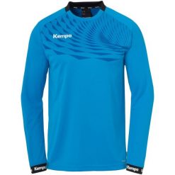 Dżersej z długim rękawem Kempa Wave 26. Niebieskie bluzy męskie Kempa, bez wzorów, z dżerseju, sportowe, bez ramiączek, bez kaptura. Za 183.70 zł.