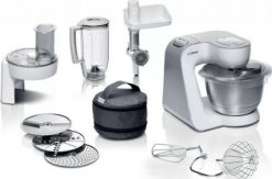 Robot kuchenny Bosch Bosch Kitchen machine MUM58231 1000 W, Number of speeds 7, Bowl capacity 3.9 L, White/Silver. Białe roboty kuchenne Bosch. Za 1,319.99 zł.