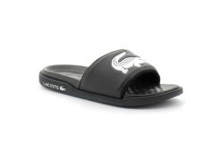 Sandały Mężczyzna Lacoste Croco Dualiste czarny. Czarne sandały męskie Lacoste, bez wzorów, z gumy, eleganckie, bez zapięcia. Za 199.00 zł.