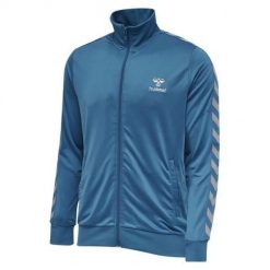 Kurtka męska sportowa HML Nathan Zip Jacket. Niebieskie kurtki sportowe męskie Hummel, m, bez wzorów, bez kaptura. Za 141.99 zł.
