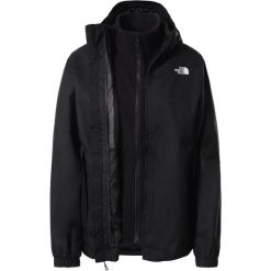 Kurtka turystyczna The North Face Resolve Triclimate. Czarne kurtki sportowe damskie The North Face, s, bez wzorów, bez ramiączek, bez kaptura, trekkingowe. Za 750.99 zł.